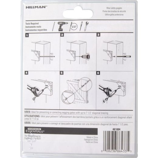 Zinc Plated Gate Anti-Sag Kit