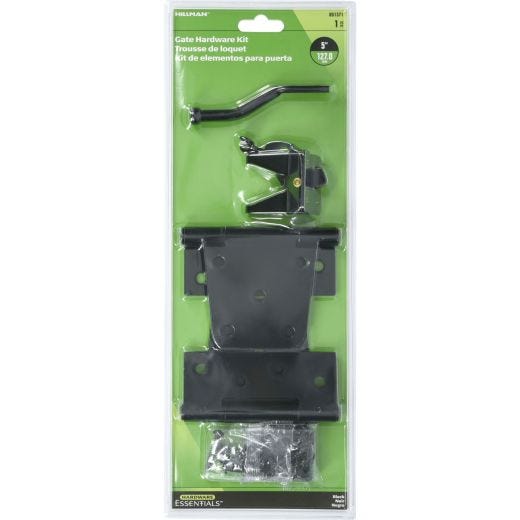 Trousse de quincaillerie pour portail décorative noire
