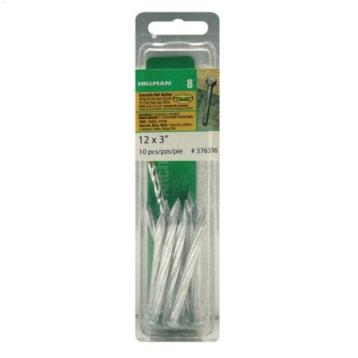 #12 x 3\" Concrete Nail Anchor-10\/Pack