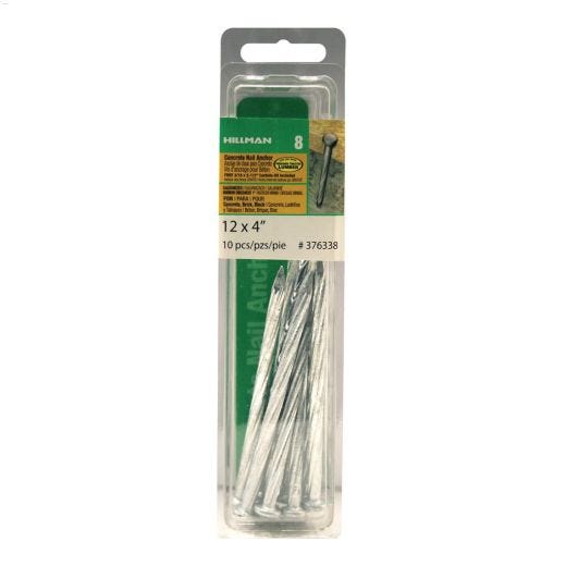 #12 x 4\" Concrete Nail Anchor-10\/Pack