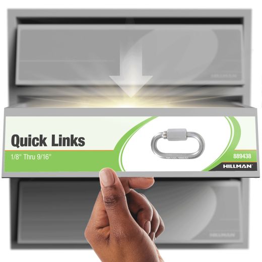 3/16" x 2" Zinc Plated Quick Link