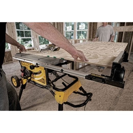 10" Job Site Table Saw With Rolling Stand