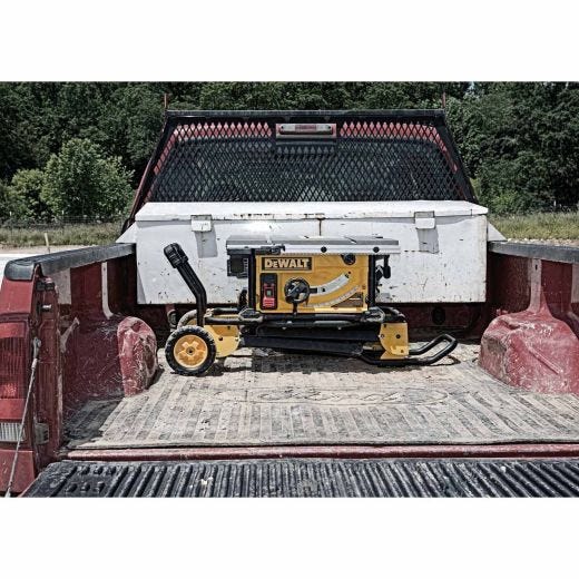 10" Job Site Table Saw With Rolling Stand