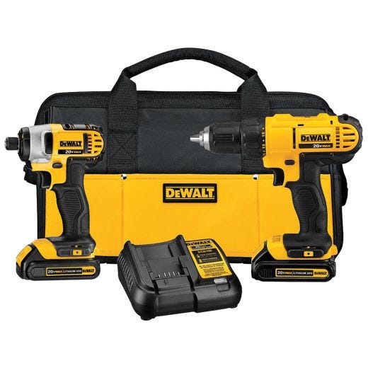 20V 1" 2-Tool Combo Kit With 2 Batteries