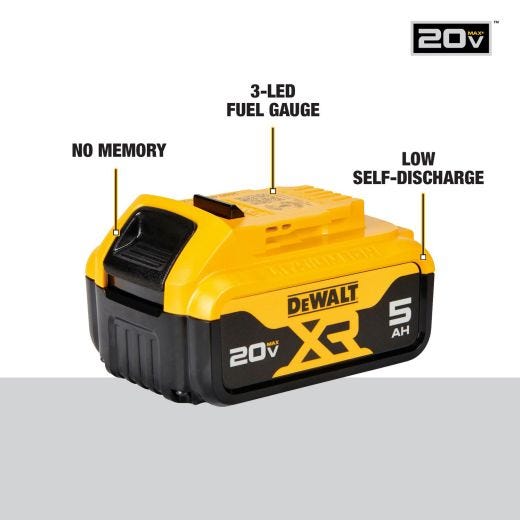 20V 5 A/hr Premium XR Battery-2/Pack