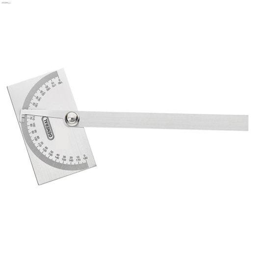 Ground Stainless Steel Square Head Protractor