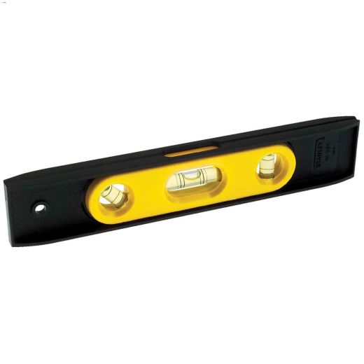 9\" Black 3 Vial Magnetic Torpedo Level
