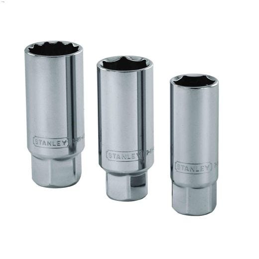 3-Piece 3\/8\" Drive Spark Plug Socket Set