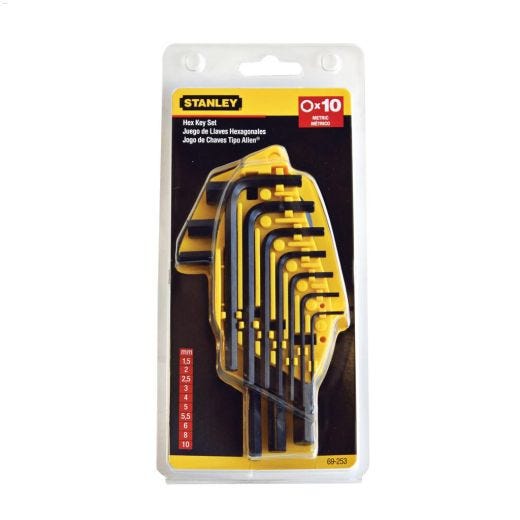 10-Piece Metric Hex Key Set