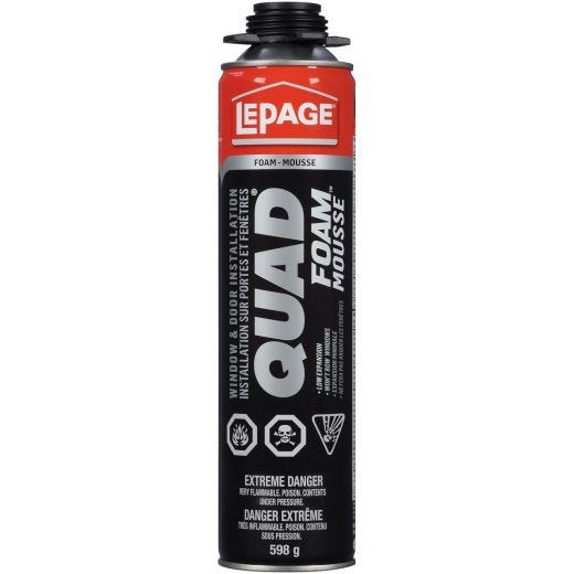 QUAD Foam Window & Door Installation Foam 598g - Tan