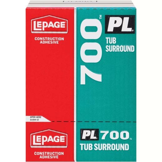 4 x 295 mL Thick Paste Tan Tub Surround Adhesive