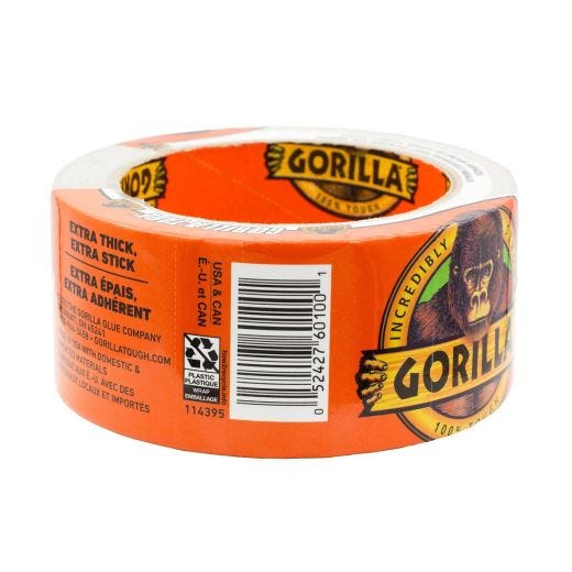 Ruban à conduit Gorilla blanc 10  vg x 1.88"