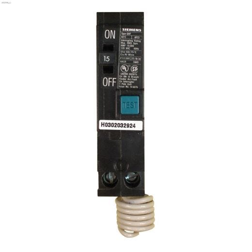 1 Pole 15A Type QAF2 Arc Fault Circuit Breaker