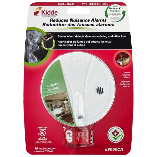 Photoelectric Smoke Alarm-9V Battery Operated