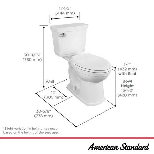 Astute VorMax 4,8L Toilette Allongée Hauteur Appropriée