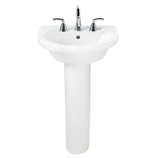 Vitreous China White Tropic & Boulevard Pedestal Sink Leg