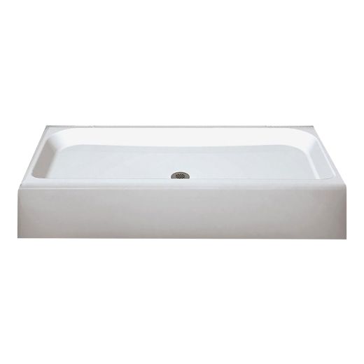 Finesse 4832 White Centre Drain Shower Base