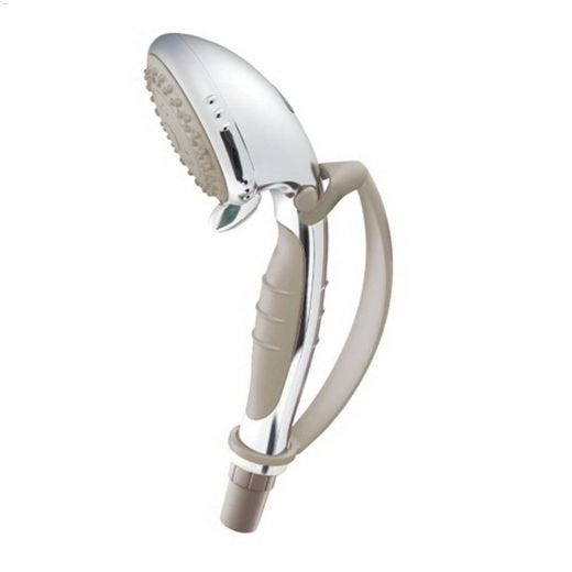 4-Setting White Glacier Pause Control Handheld Shower
