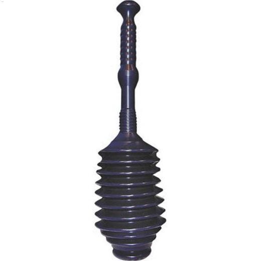 Dark Blue Bellows Design Heavy Duty Master Drain Plunger