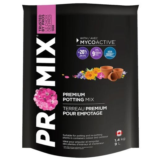 9 L Pro-Mix MycoActive Potting Mix