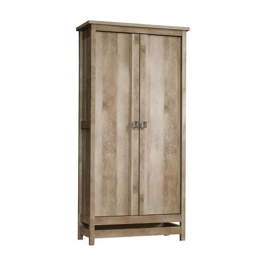 Cannery Bridge 35-1/4" Lintel Oak Wood Storage Cabinet