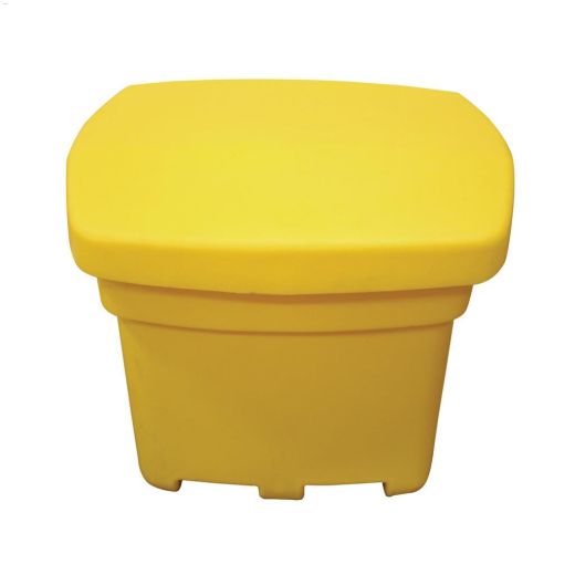 6 cu. ft. Yellow Ice Melter & Rock Salt Storage Bin