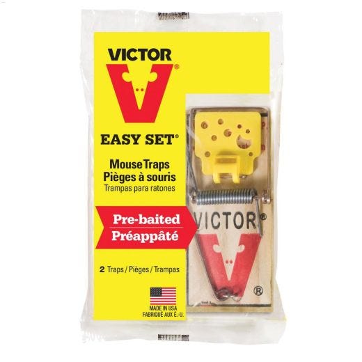 Victor\u00ae Easy Set\u00ae Wood Mouse Trap-2\/Pack