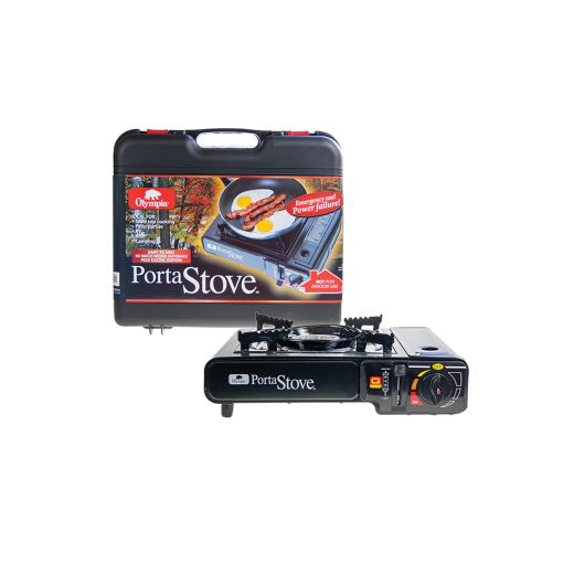Olympia 9000 BTU/hr Black Portable Butane Stove