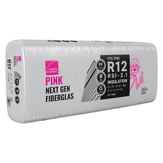 Owens Corning Insulation SS R12 48" x 24" x 3-5/8" 160 sqft