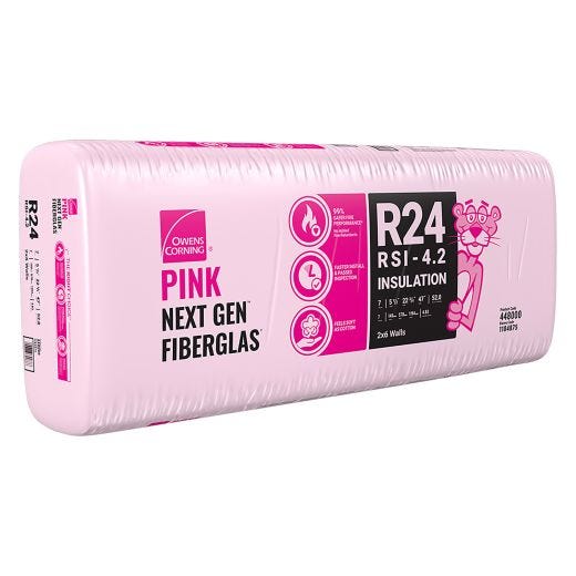 Owens Corning Insulation WS R24 47"x22-3/4"x5-1/2" 52 sqft