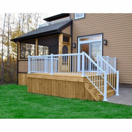 72" x 36" Aluminum Straight Railing Kit