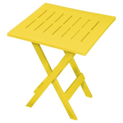 Folding Patio Side Table-Yellow
