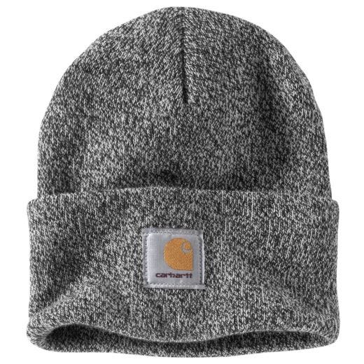 Knit Cuffed Beanie Black/White