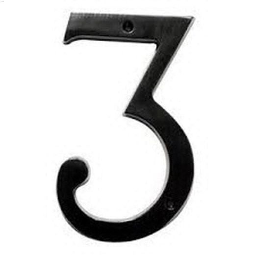 4" Aluminum Black Heritage Classic House Number