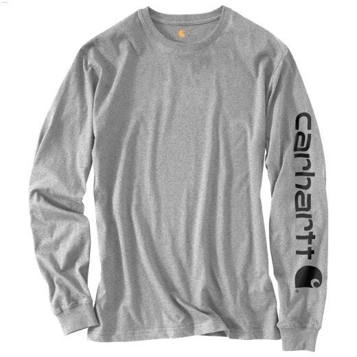 Cotton Men's Signature Long Sleeve T-Shirt