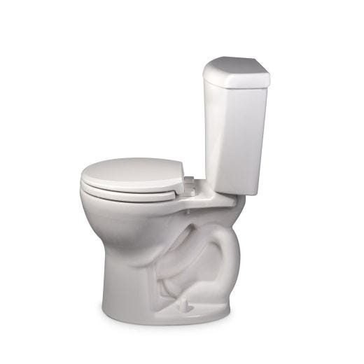 Ravenna White 1.6 gpf Round Front 2-PieceToilet