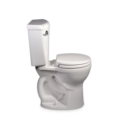 Ravenna White 1.6 gpf Round Front 2-PieceToilet