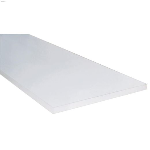 12\" White Painted Shelf