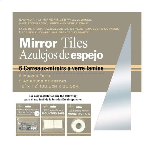 12\" Mirror Deco Tiles