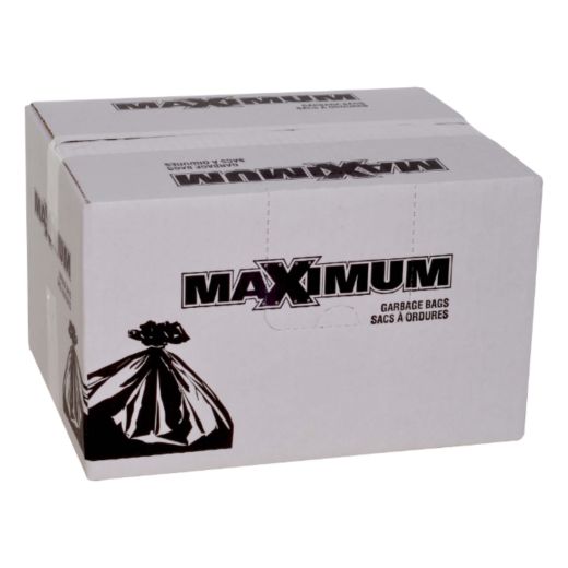 Maximum Contractor Bag Black 33" x 45"-100 Count