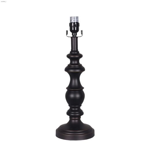 18.5\" Medium Lamp Base Oil Rubbed Bronze Spool