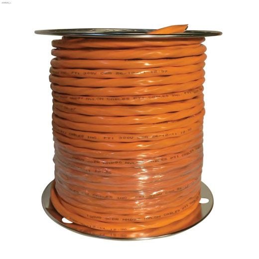 75m 10\/3 Orange Wire