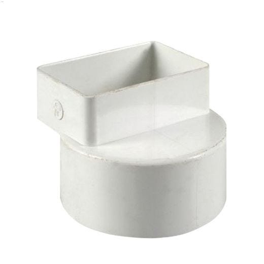 PVC Downspout Adapter Offset