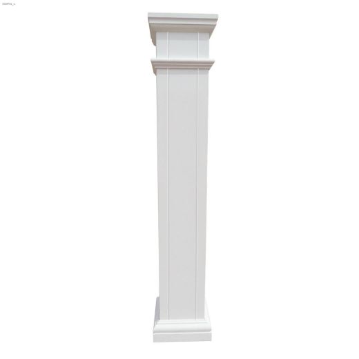 Craftmen 4\" x 4\" x 8' 6\" White Square Post Cover