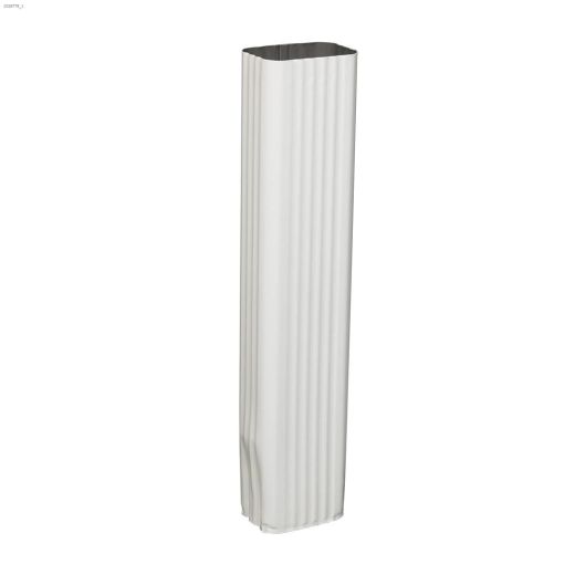 White Aluminum Downspout