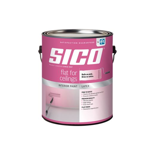Sico 3.78 L Interior Flat Pink Dye Ceiling Paint