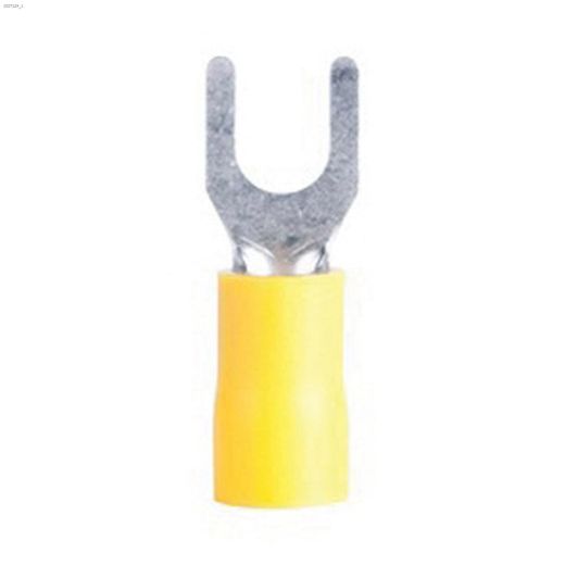 12-10 AWG Vinyl Insulated Yellow Spade Terminal-50\/Pack