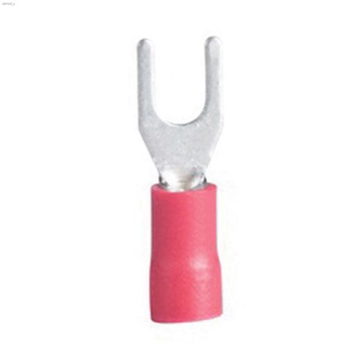 22-18 AWG #4-6 Stud Vinyl Red Spade Terminal-20\/Pack