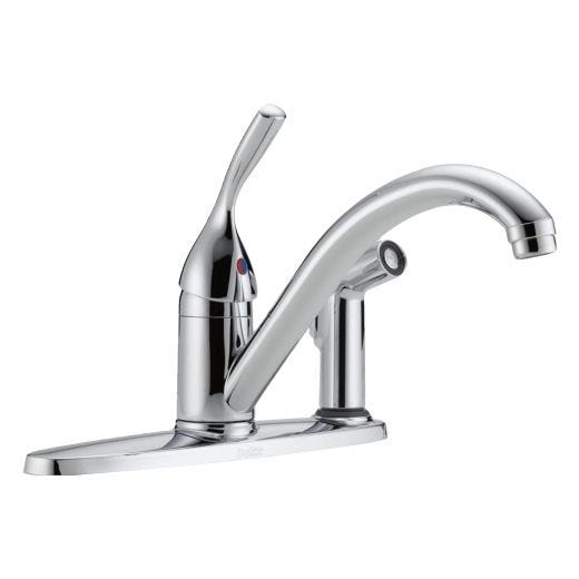 Kitchen Faucet With Integral Spray