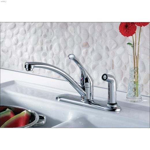 Kitchen Faucet With Integral Spray